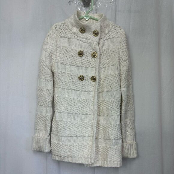 Max Studio Acrylic Blend Chunky Knit Stripe Cardigan Tunic Jacket Sweater 6X - Picture 3 of 9